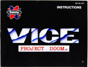 Vice Project Doom [Manual] (Nintendo / NES)