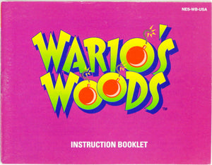 Wario's Woods [Manual] (Nintendo / NES)