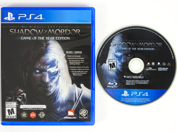 Middle Earth: Shadow Of Mordor [Game Of The Year] (Playstation 4 / PS4)