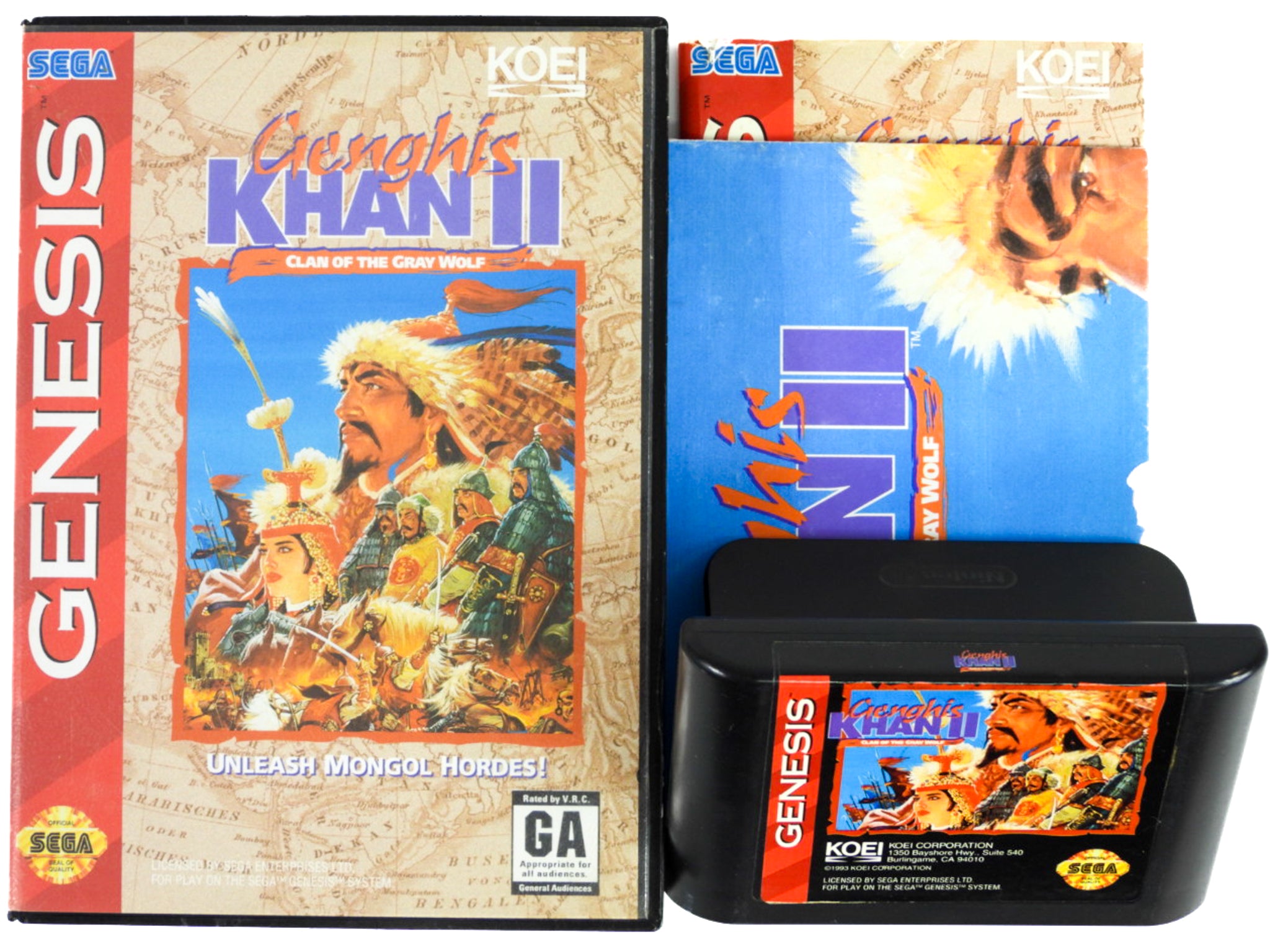 Genghis Khan Ii: Clan Of The Gray Wolf - Sega Genesis | Meses sin interés Genghis Khan Ii: Clan Of The Gray Wolf - Sega Genesis | Meses sin interés