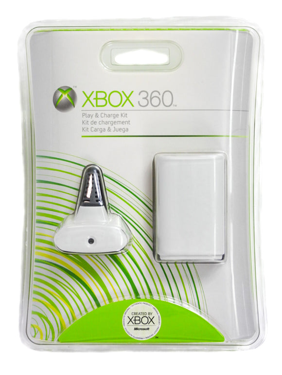 White Play And Charge Kit (Xbox 360)