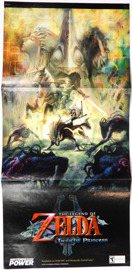 Zelda Twilight Princess And Sonic The Hedgehog Genesis [Nintendo Power] [Poster] (Nintendo GameCube)
