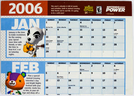 Animal Crossing Wild World 2006 Calendar [Nintendo Power] [Poster] (Nintendo DS)