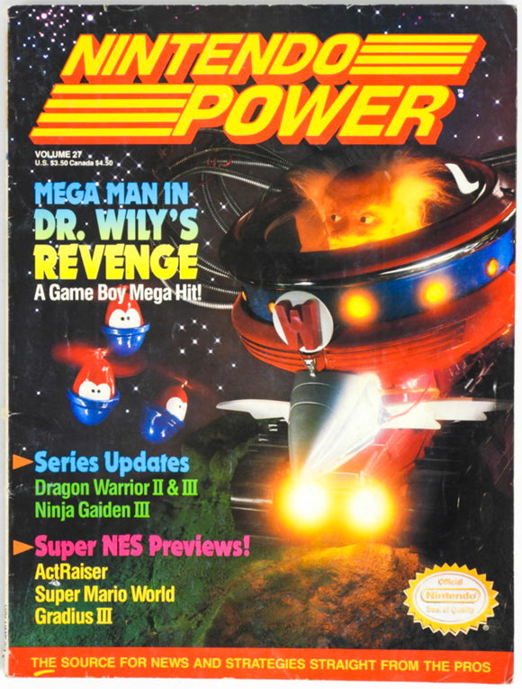 Mega Man Dr. Wily's Revenge [Volume 27] [Nintendo Power] (Magazines)