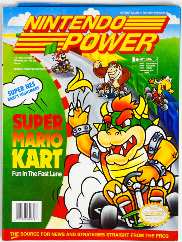 Super Mario Kart [Volume 41] [Nintendo Power] (Magazines)