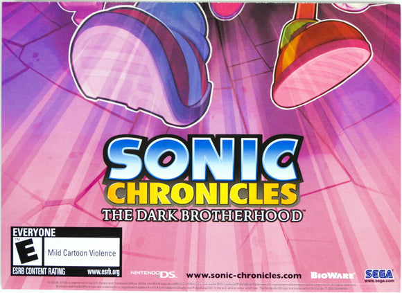 Sonic Chronicles The Dark Brotherhood [Poster] (Nintendo DS)
