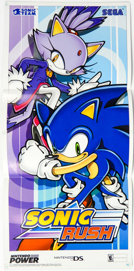 Sonic Rush and Gunstar Super Heroes [Nintendo Power] [Poster] (Nintendo Game Boy Advance / GBA)
