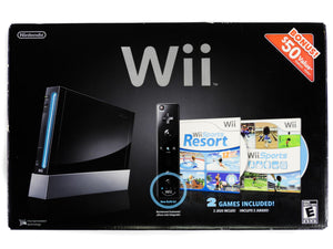 Nintendo Wii System [Wii Sports + Wii Sports Resort + Wii Motion Plus] [RVL-001] Black