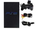 PlayStation 2 System Black with 1 Unofficial Controller (PS2)