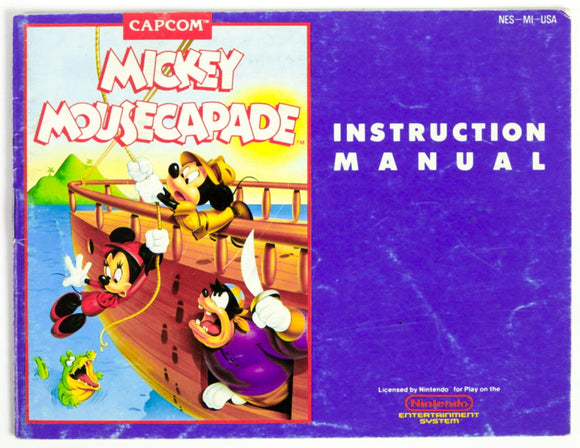 Mickey Mousecapade [Manual] (Nintendo / NES)