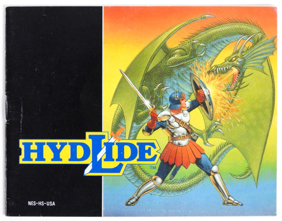Hydlide [Manual] (Nintendo / NES)