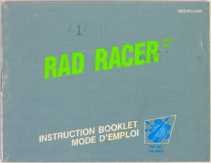 Rad Racer [CAN Version] [English And French Version] [Manual] (Nintendo / NES)
