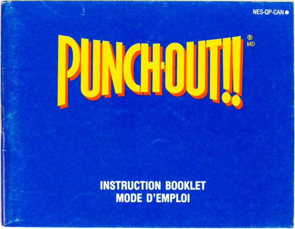 Punch-Out [Manual] [CAN Version] [French Version] (Nintendo / NES)