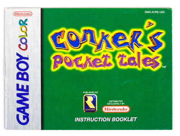 Conker's Pocket Tales [Manual] (Game Boy Color)