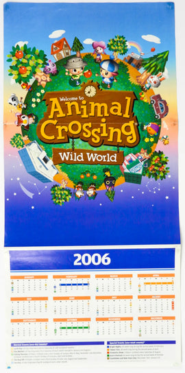 Animal Crossing Wild World 2006 Calendar [Poster] (Nintendo DS)