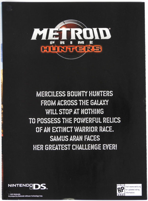 Metroid Prime Hunters [Nintendo Power] [Poster] (Nintendo DS)