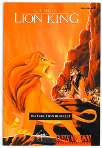 The Lion King [Manual] (Super Nintendo / SNES)