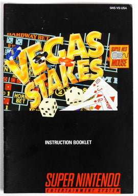 Vegas Stakes [Manual] (Super Nintendo / SNES)