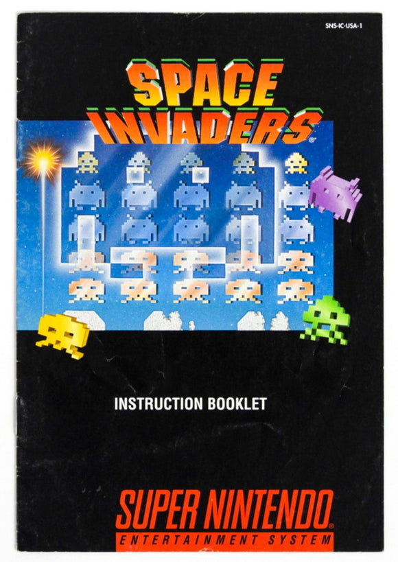 Space Invaders [Manual] (Super Nintendo / SNES)