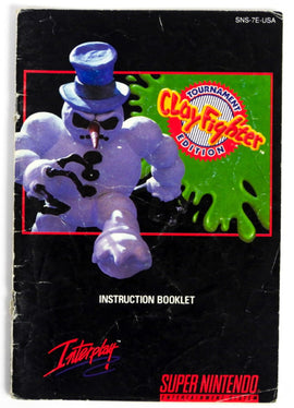 Clay Fighter Tournament Edition [Manual] (Super Nintendo / SNES)