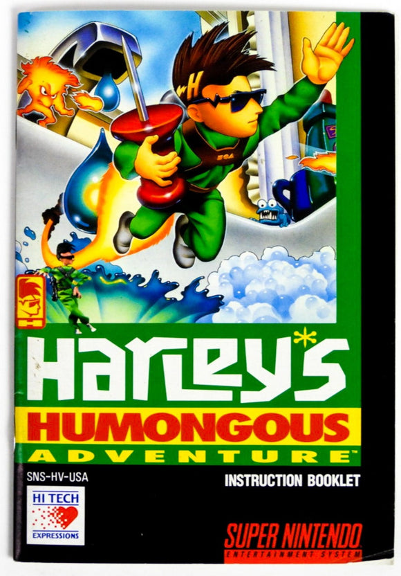 Harley's Humongous Adventure [Manual] (Super Nintendo / SNES)