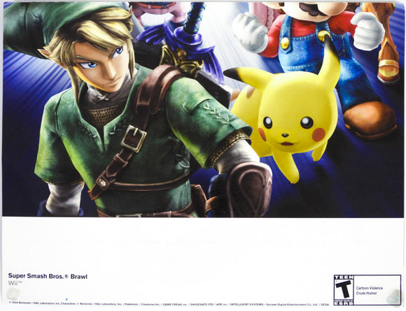 Super Smash Bros. Brawl [Nintendo Power] [Poster] (Nintendo Wii)
