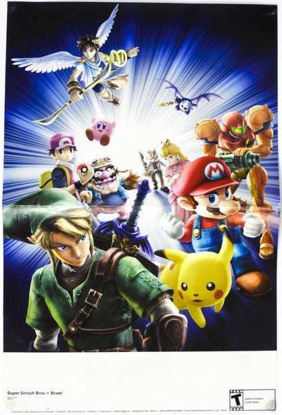 Super Smash Brawl [Nintendo Power] [Poster] (Nintendo Wii