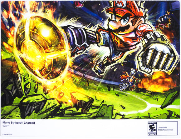 Mario Strikers Charged And Metroid Prime 3 Corruption [Nintendo Power] [Poster] (Nintendo Wii)