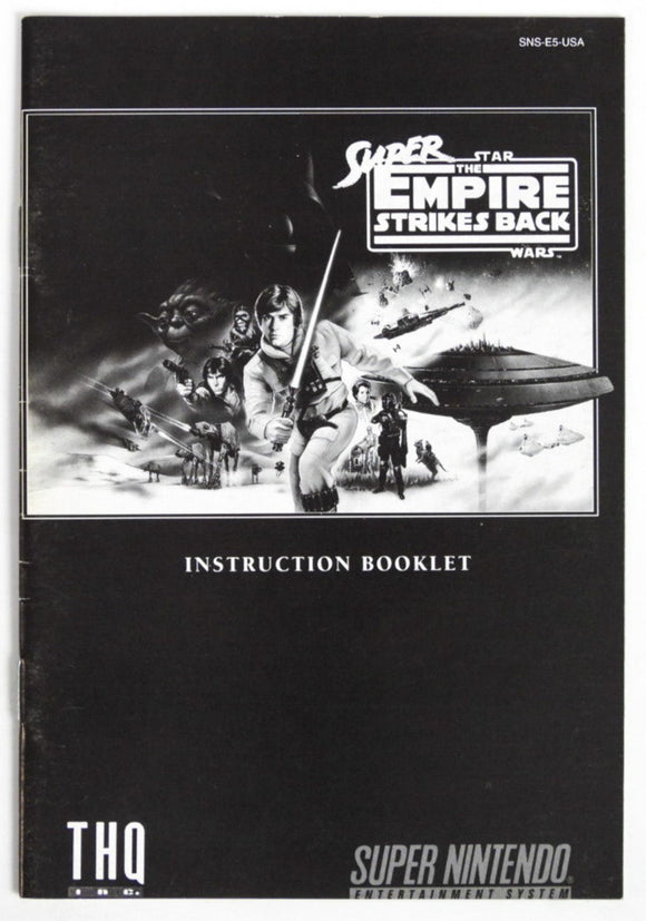 Super Star Wars Empire Strikes Back [THQ] [Manual] (Super Nintendo / SNES)