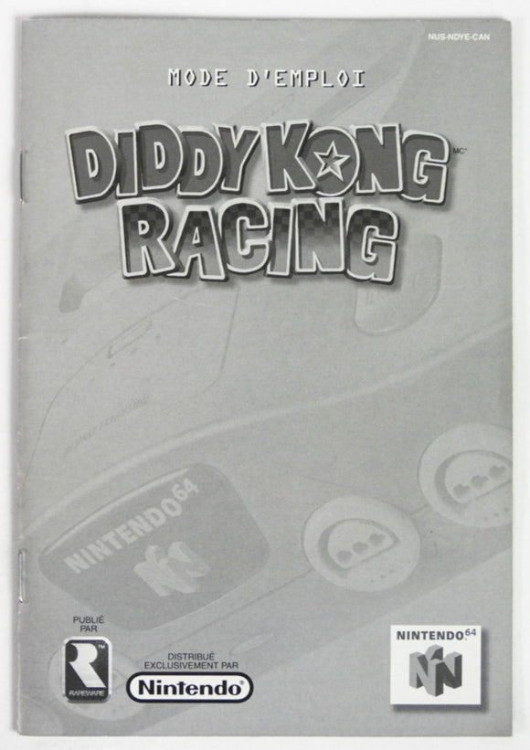 Diddy Kong Racing [Manual] [CAN Version] [French Version] (Nintendo 64 / N64)