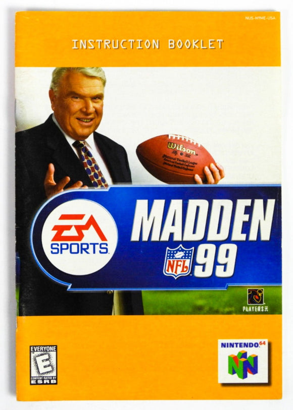 Madden 99 [Manual] (Nintendo 64 / N64)