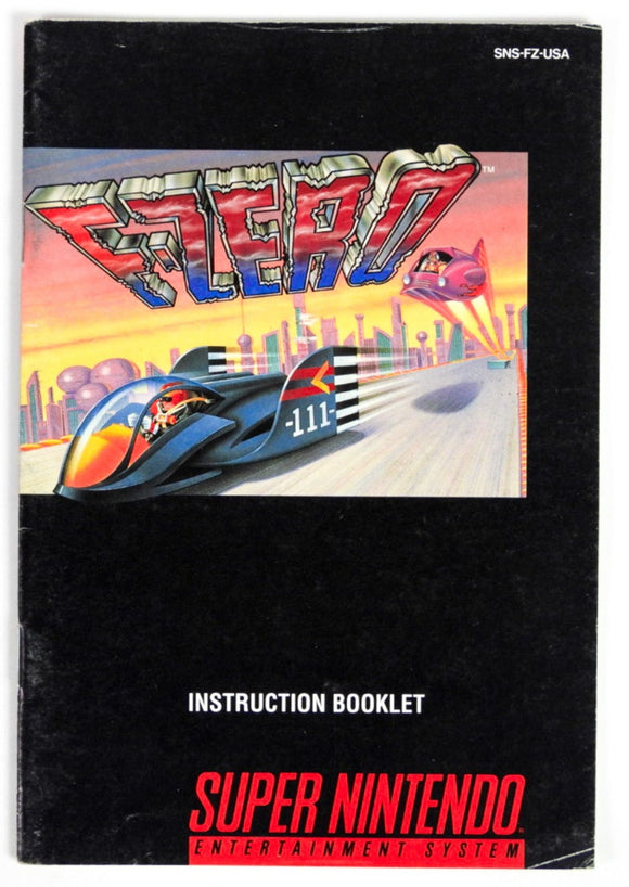 F-Zero [Manual] (Super Nintendo / SNES)