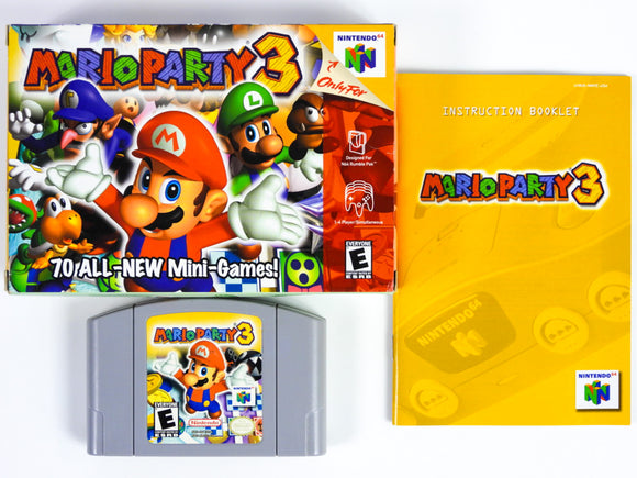 Mario Party 1 2 & 3 Nintendo 64 Japan Set De 3 Jeux N64 Version Japonaise Authentique Mario Party 1 2 & 3 Nintendo 64 Japan Set De 3 Jeux N64 Version Japonaise Authentique