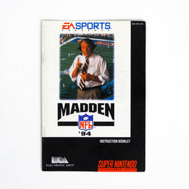 Madden NFL '94 [Manual] (Super Nintendo / SNES)