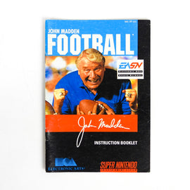 John Madden Football [Manual] (Super Nintendo / SNES)