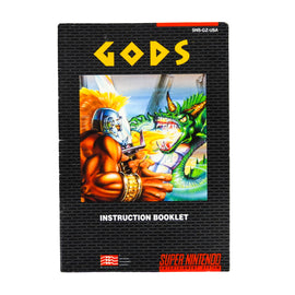 Gods [Manual] (Super Nintendo / SNES)