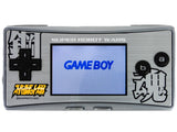 Nintendo Game Boy Micro System Silver + Super Robot Wars Faceplate (GBA)