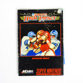 Super High Impact [Manual] (Super Nintendo / SNES)
