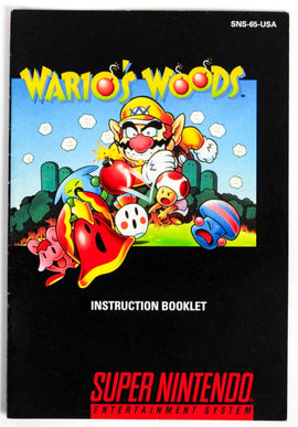 Wario's Woods [Manual] (Super Nintendo / SNES)
