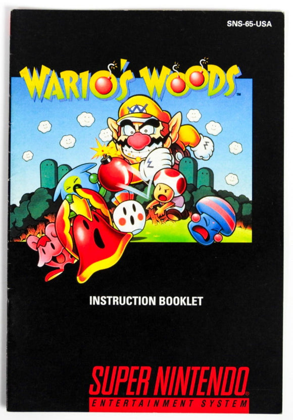 Wario's Woods [Manual] (Super Nintendo / SNES)