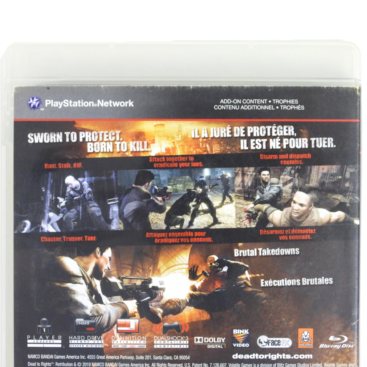 Dead to Rights : Retribution sur PlayStation 3 Dead to Rights : Retribution sur PlayStation 3