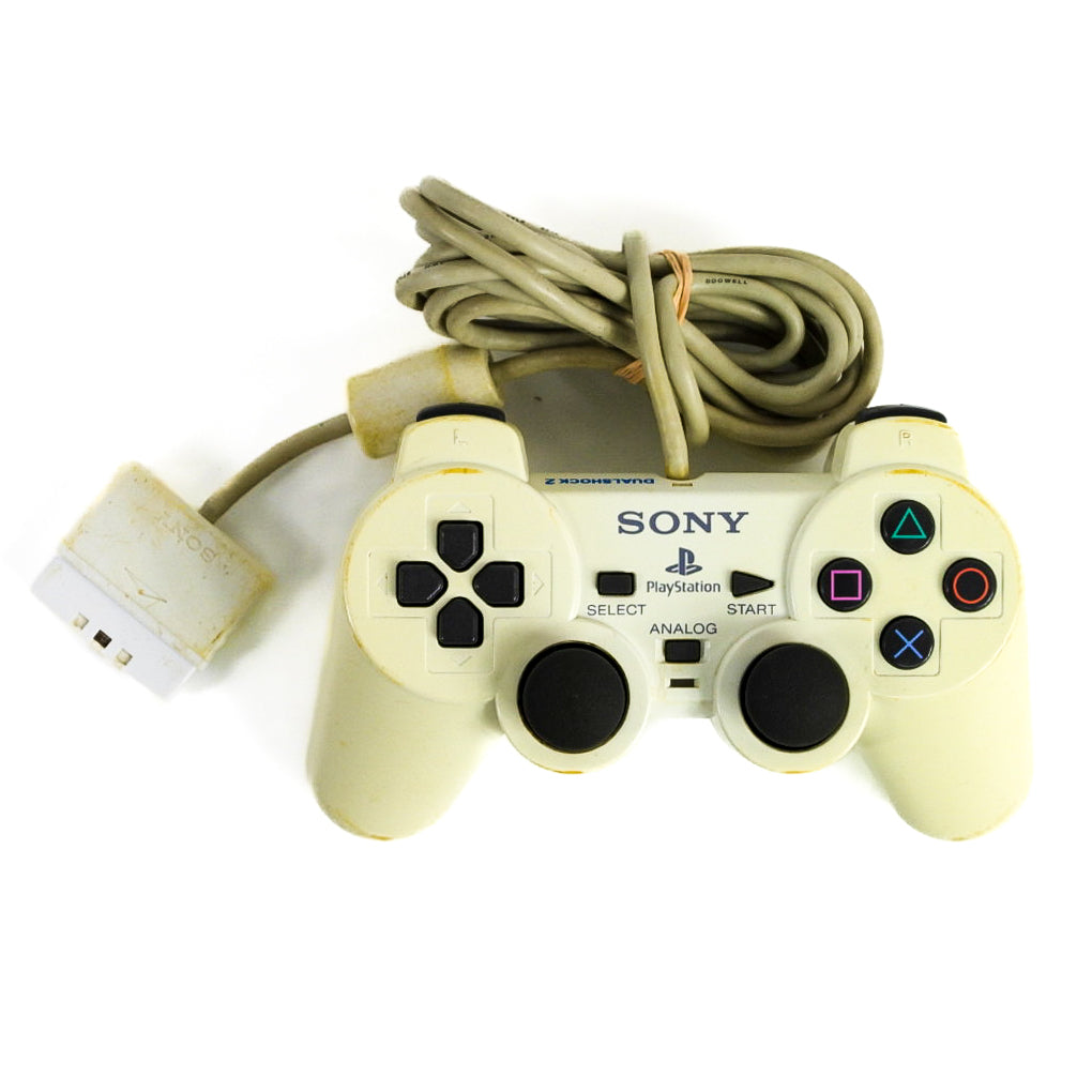 Playstation Two Controller White Dualshock 2 Controller (PlayStation 2 / PS2) – Retro MTL