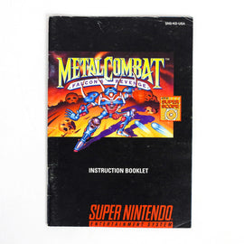Metal Combat [Manual] (Super Nintendo / SNES)