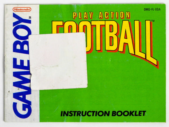 Play Action Football [Manual] (Game Boy)