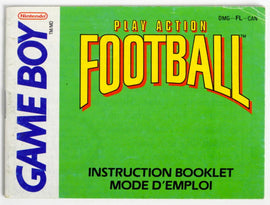Play Action Football [CAN Version] [Manual] (Nintendo Game Boy)
