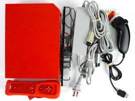 Nintendo Wii System [RVL-001] Red with Unassorted Controller