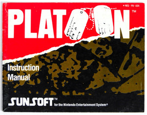 Platoon [Manual] (Nintendo / NES)