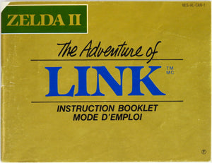 Zelda II 2 The Adventure Of Link [CAN Version] [English And French Version] [Manual] (Nintendo / NES)