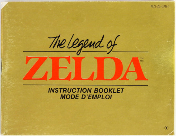 The Legend Of Zelda [CAN Version] [English And French Version] [Manual] (Nintendo / NES)