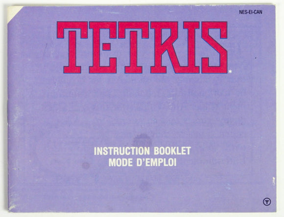 Tetris [Mattel] [CAN Version] [English And French Version] [Manual] (Nintendo / NES)